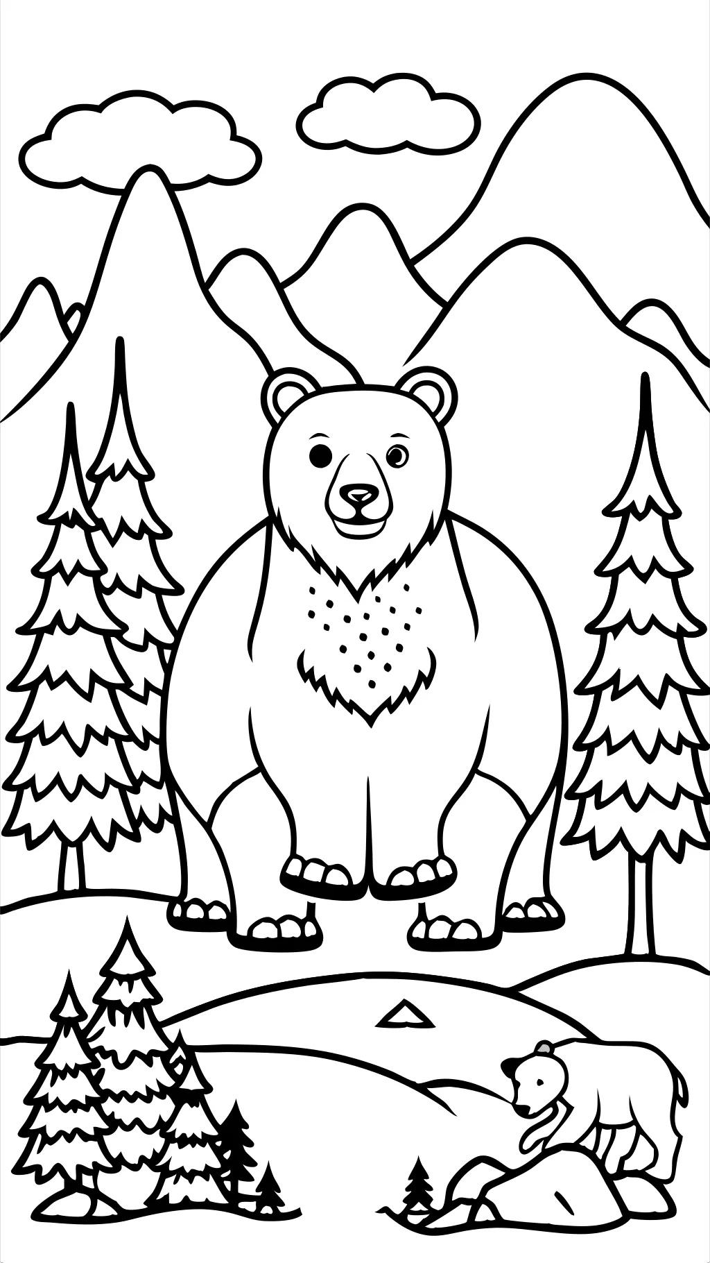 bear coloring pages printable